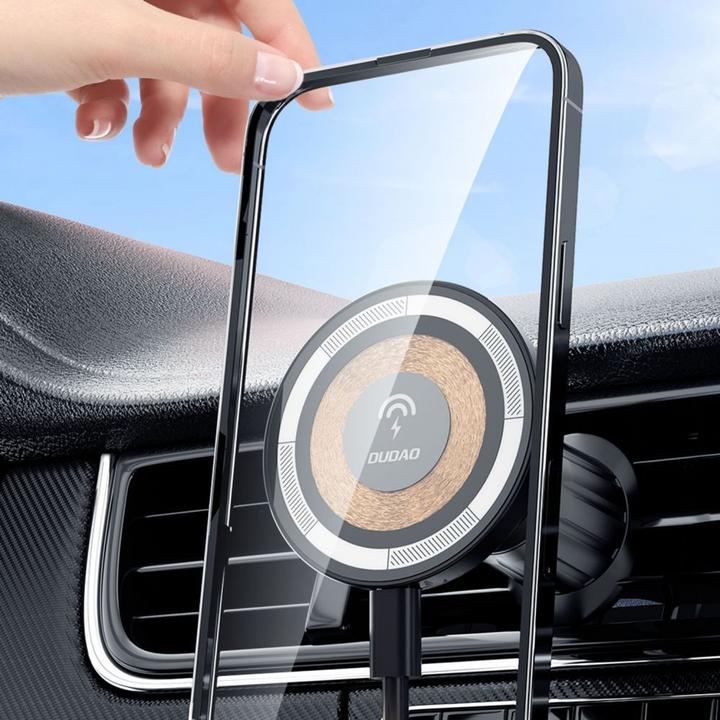 Actual product image Dudao F12MAX 15W Wireless Charger and Car holder