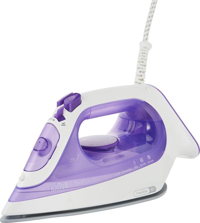 Image du produit Braun TexStyle 3 Fer à repasser à sec & vapeur Violet (2350 W, 160 g/min)