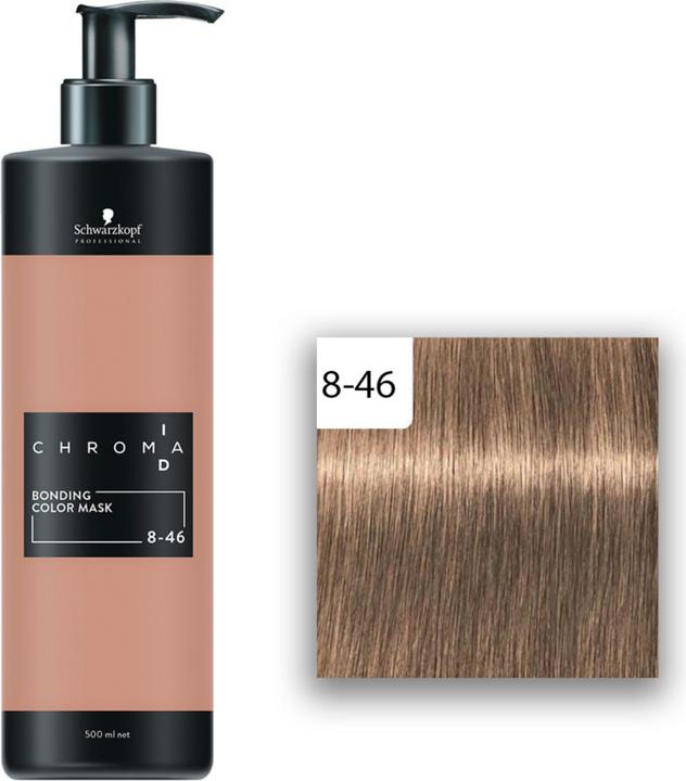 Image du produit Schwarzkopf Professional Chroma ID Bonding Color Mask 8-46 Blond clair Beige Chocolat (500 ml)