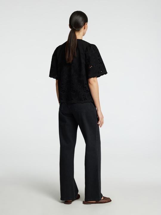 Produktbild Selected Femme Slfdahlia Ss Broderi Shirt Noos (42)