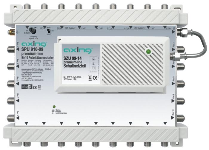 Image du produit Axing SPU910-09, Commutateur multiple DiSEqC 9/10