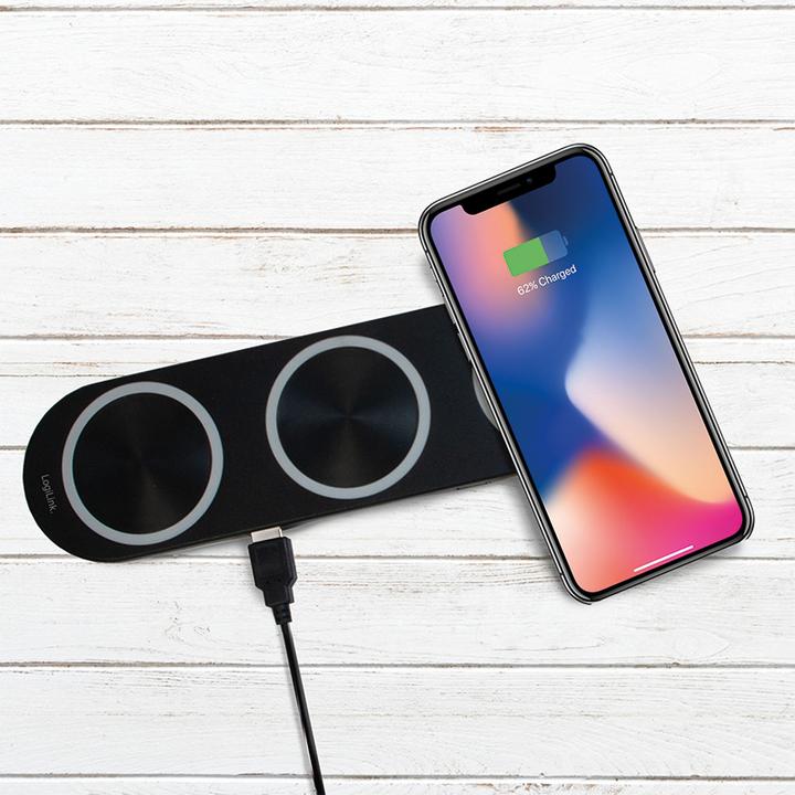 Immagine prodotto LogiLink Caricabatterie da tavolo senza fili (15 W)