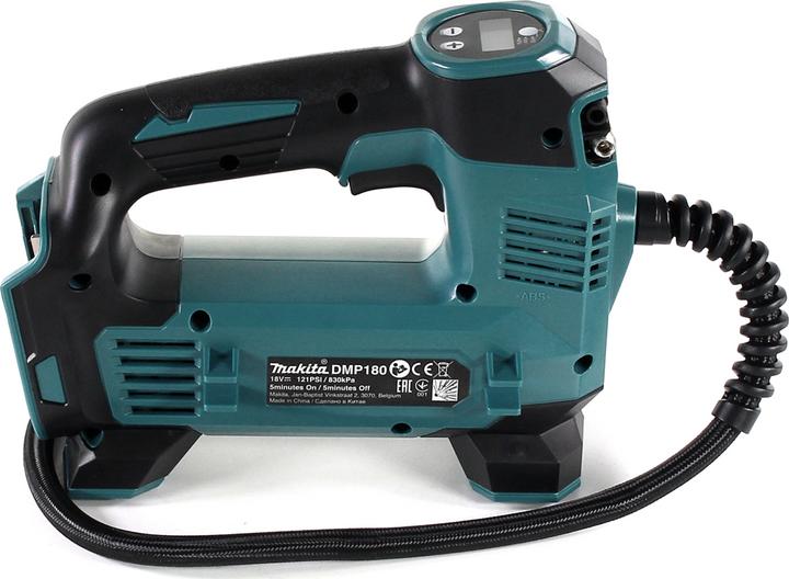 Actual product image Makita DMP 180 RM1 Battery compressor 18 V 8.3 bar + 1x battery 4.0 Ah + charger (8.30 bar, 0 l)
