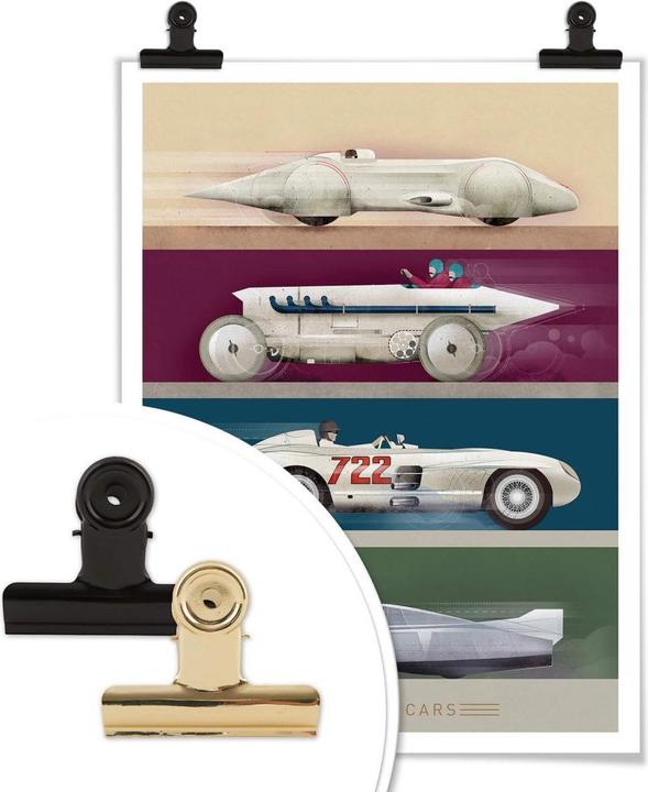 Actual product image Trenddeko Record Cars (30 x 40 cm)