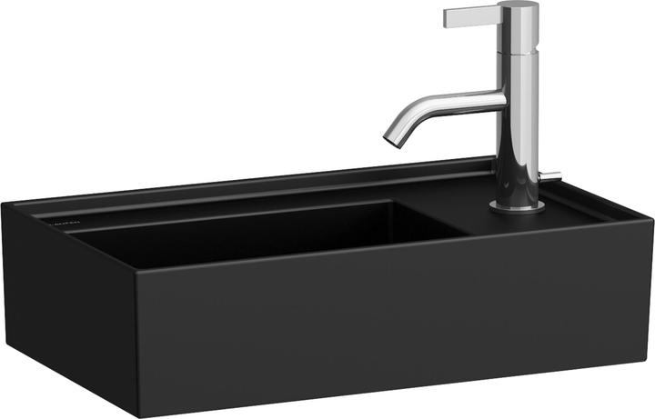 Produktbild Laufen Kartell Handwaschbecken, Armaturenbank rechts, unterbaufähig, 1 Hahnloch, ohne Überlauf, 46 (450 mm, 467 mm)