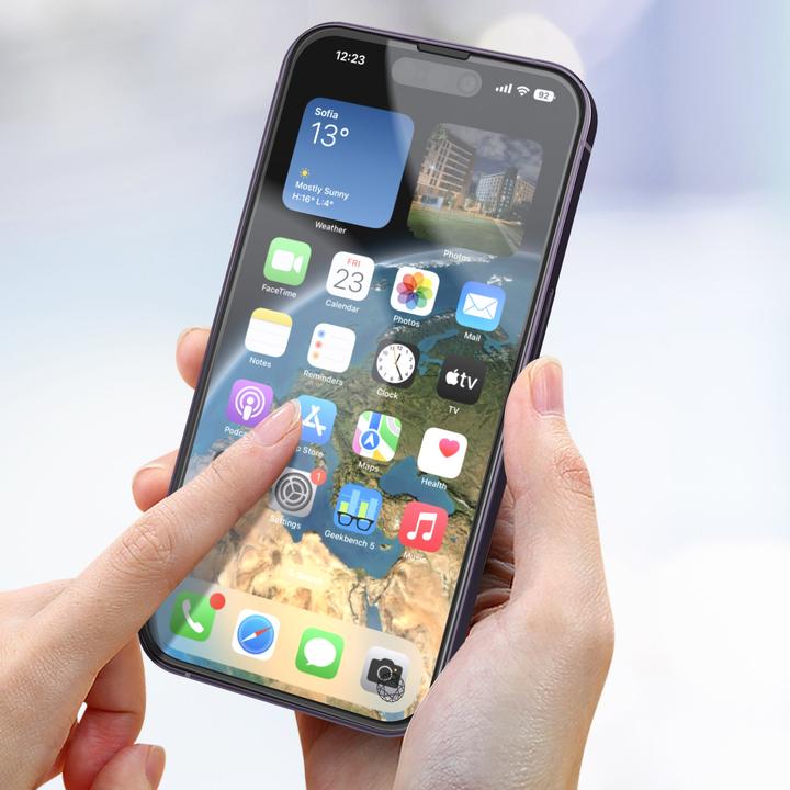 Actual product image Bigben Connected Glass screen protector (1 Piece, Apple iPhone 14 Pro Max)