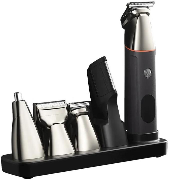 PhoneLook Elektronischer 5 in 1 Rasierapparat magnetisch für Haar, Trimming und Body inkl Standfuss
