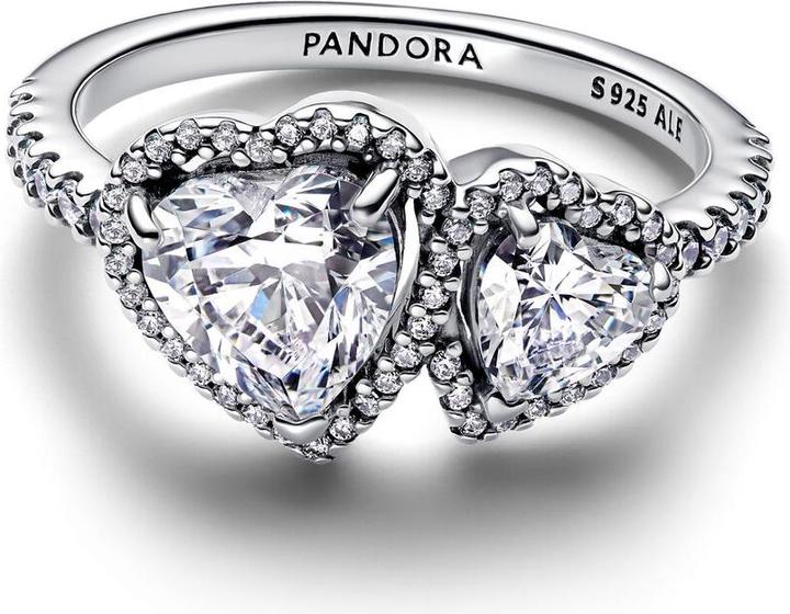 Produktbild Pandora Funkelnder Strahlenkranz Herz Ring (58, 925 Silber)