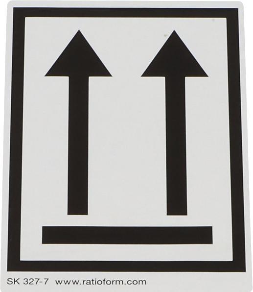 Image du produit kaiserkraft Étiquettes de signalisation, symbole imprimé flèches vers le haut, lot de 1000