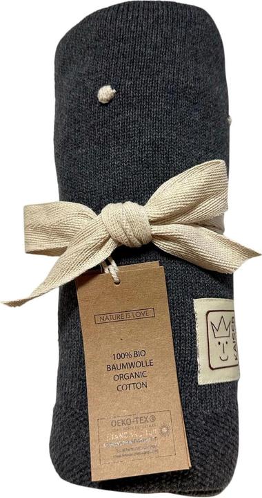 Produktbild Kaiser Babydecke Knots dark grey/knot natural 80 x 100 cm (80 x 100 cm)