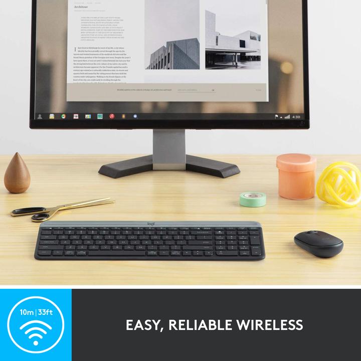 Actual product image Logitech MK470 Combo (CH, Wireless, Docking)