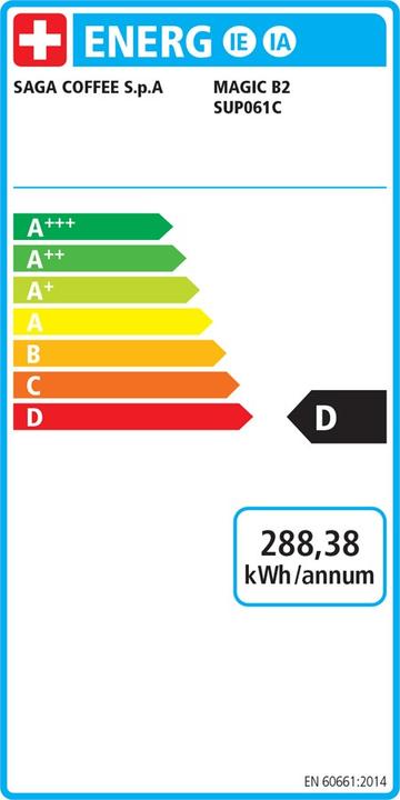 Energie-Label Saeco Magic B2