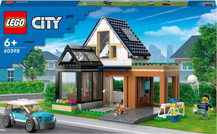 Image du produit LEGO Maison familiale avec voiture électrique (60398, LEGO City)