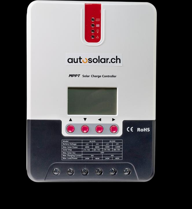 Actual product image Autosolar Charge controller 2440 MPPT 40 A, 100 V