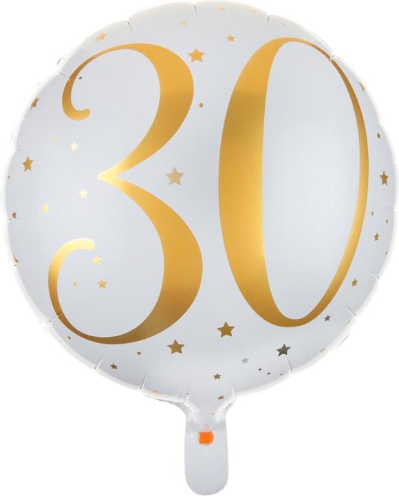 Produktbild Santex 30 Jahre Ballon Weiss - 35cm
