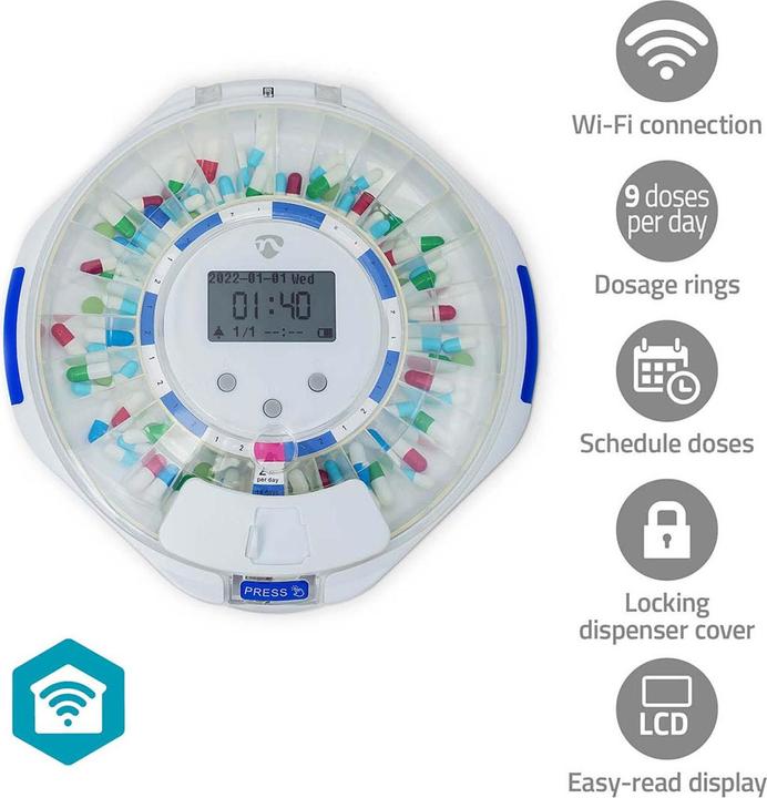 Actual product image Nedis Smart tablet dispenser