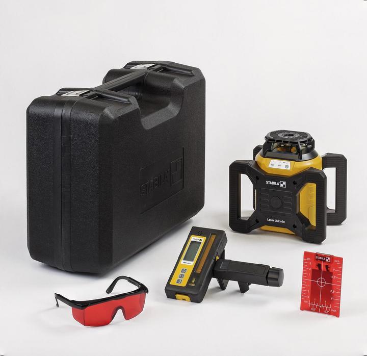 Receiver, Carrying cases, Target plate, Laser vision goggles.