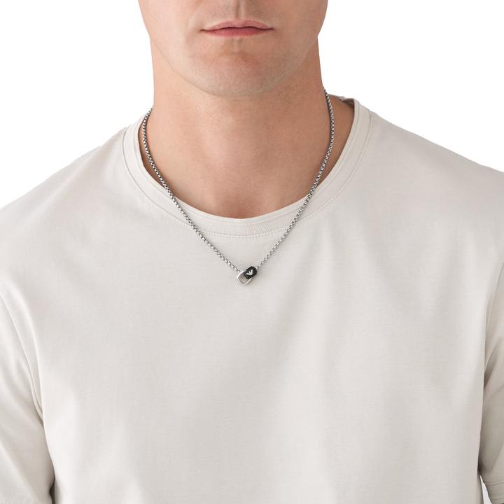 Image du produit Emporio Armani Collier Key Basic (Acier inoxydable, 53 cm)