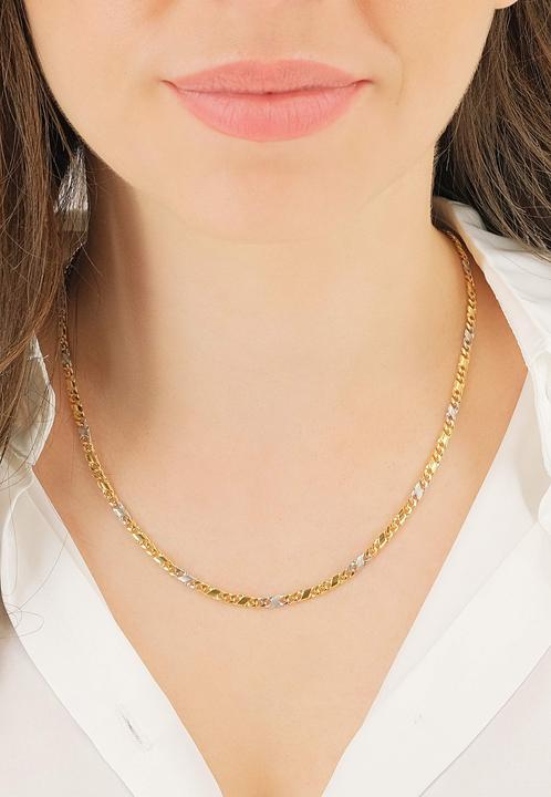Actual product image Muau Chain of 8 (750, White gold, 18K yellow gold, 42 cm)