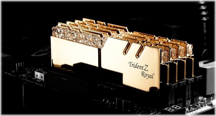 Actual product image G.Skill TridentZ Royal 64GB DDR4 3600-14, (8x8GB), F4-3600C14Q2-64GTRGB (8 x 8GB, 3600 MHz, DDR4-RAM, DIMM)