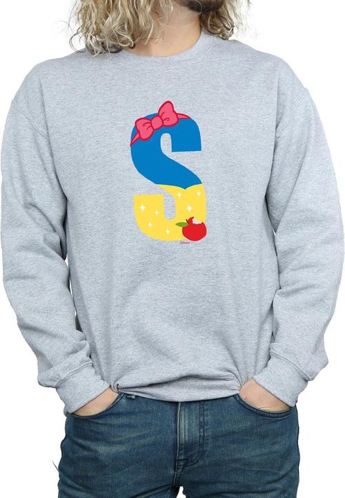Actual product image Disney Mens Alphabet S Is For Snow White Sweatshirt (S)