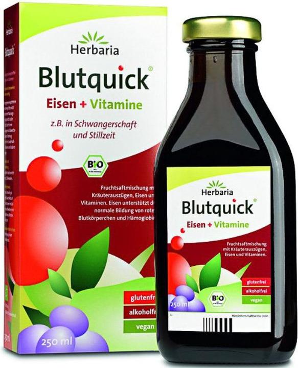 Image du produit Herbaria Quick de sang avec fer et vitamines Bio (1 pièce(s), Liquide)