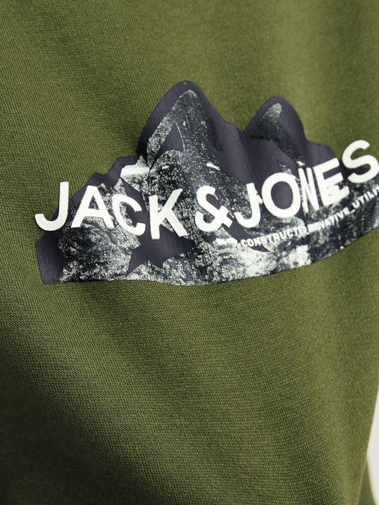 Actual product image Jack & Jones Jcomountain Logo Sweat Crew Neck Sn Jnr (128)