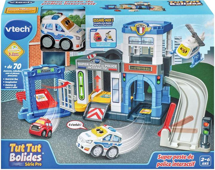 Image du produit VTech Tut Tut Bolides Série Pro - Super poste de police interactif (+ Chris, lieutenant de police)