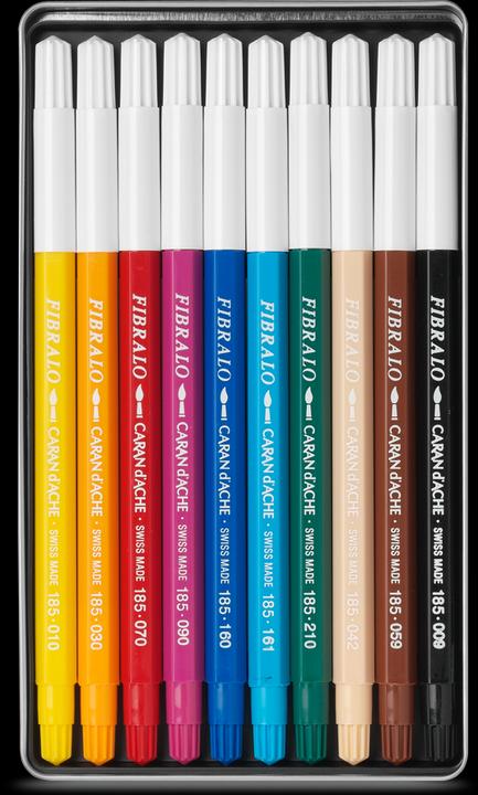 Produktbild Caran d'Ache Fibralo Metallschachtel (Mehrfarbig, 10 x)