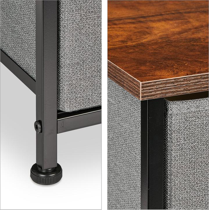 Immagine prodotto Relaxdays Cassettiera con-5-cassetti (100 x 30 x 54,5 cm)