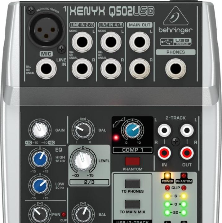 Behringer Xenyx Q502usb (Studio- und Livemixer)