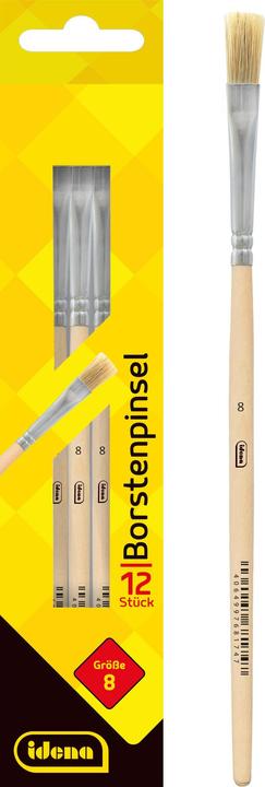 Image du produit Idena Borstenpinsel Grösse 8 Kartonetui