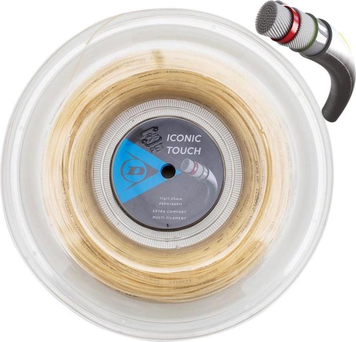Produktbild Dunlop Strings for tennis ICONIC TOUCH 17G/1,25mm/200M REEL Natural