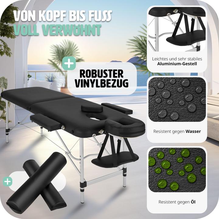 Actual product image tectake 2 zone massage table