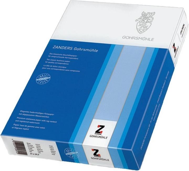Produktbild Zanders Briefpapier Gohrsmühle 88020104 DIN A4 weiss 500 Bl./Pack. (1 Stk.)