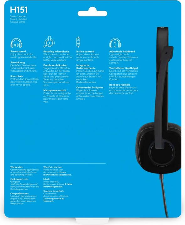 Actual product image Logitech H151 (Cable)