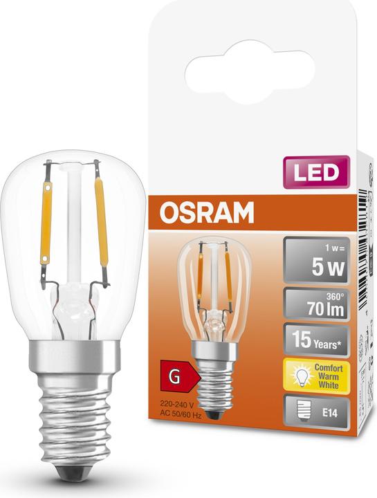 Actual product image Osram LED lamp (E14, 1 W, 70 lm, 1 x, G)
