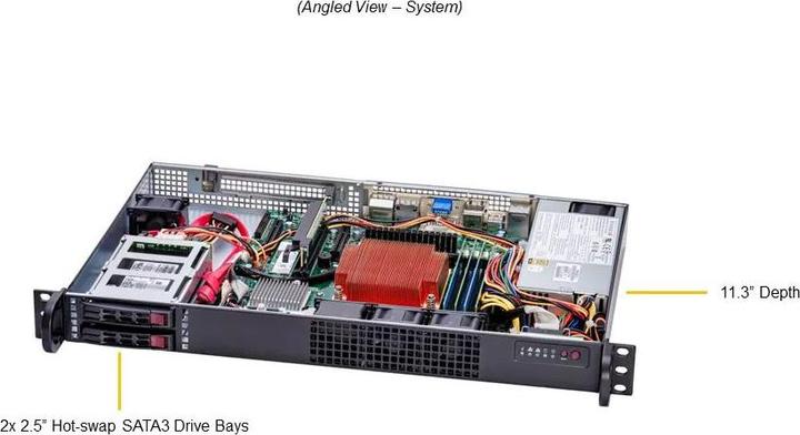 Productafbeelding Ernitec 1U Miniserver - (8 GB, Rack Server)