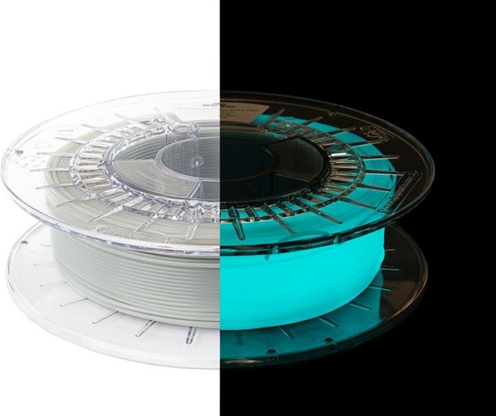 Immagine prodotto PLA blu fosforescente 0,5 kg 1,75 mm (PLA, 1.75 mm, 500 g, Blu)