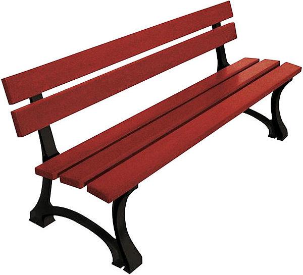 Image du produit SPL Banc de parc MORA, hauteur h.t. 746 mm, longueur 1800 mm, bois tendre, acajou.