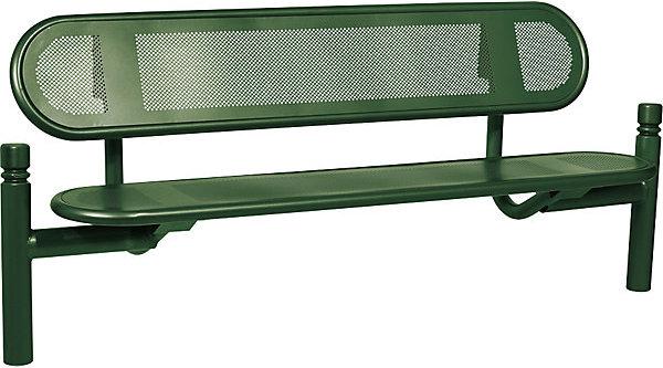 Immagine prodotto SPL Panchina ESTORIL, City, lunghezza 1800 mm, verde muschio, con schienale.