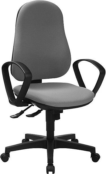 Topstar Siège pivotant ergonomique SUPPORT SY, avec accoudoirs, mécanisme synchrone
