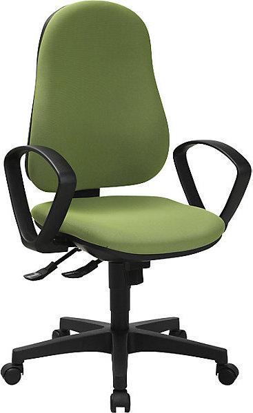 Topstar SUPPORT SY ergonomic swivel chair, with arm rests, synchronous mechanism, sage.