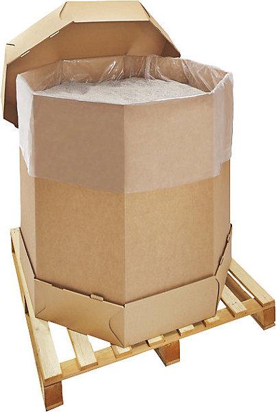 Actual product image kaiserkraft Octabins, triple fluted, LxWxH 1070 x 1070 x 1050 mm, capacity 1000 l.