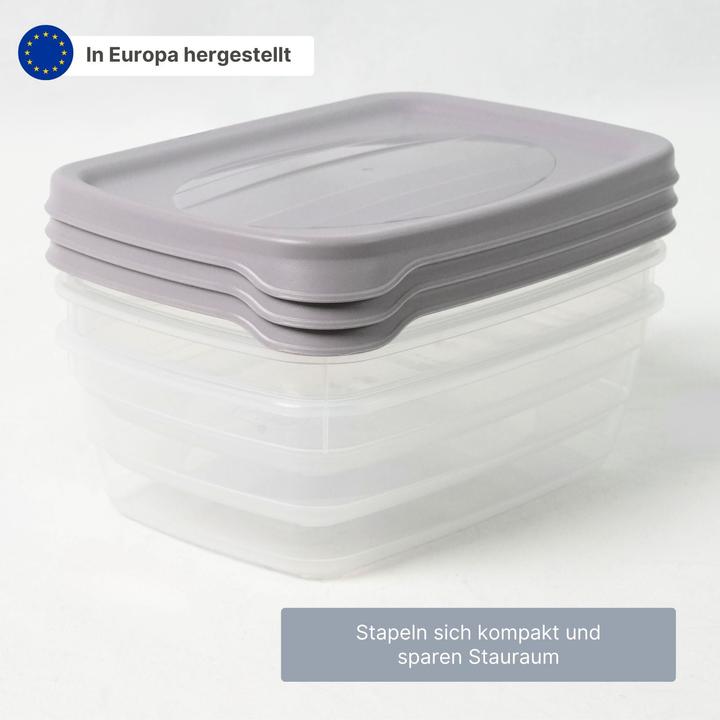 Immagine prodotto Hobby 3er-Set Boxen Aufbewahrungsdosen Meal-Prep-Dosen Frischhaltedosen (2 l)