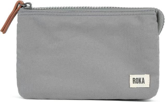 Actual product image Roka London Carnaby Medium Wallet Sustainable Canvas Stormy