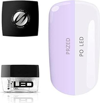 Produktbild Silcare High Light Led Gel Medium-Knelt Uniphase Gel Is Violet 15G