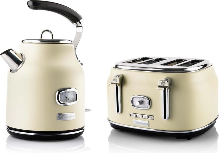 Actual product image Westinghouse Retro Breakfast Set, 4-Slot Toaster + Kettle 1.7L (1.70 l)