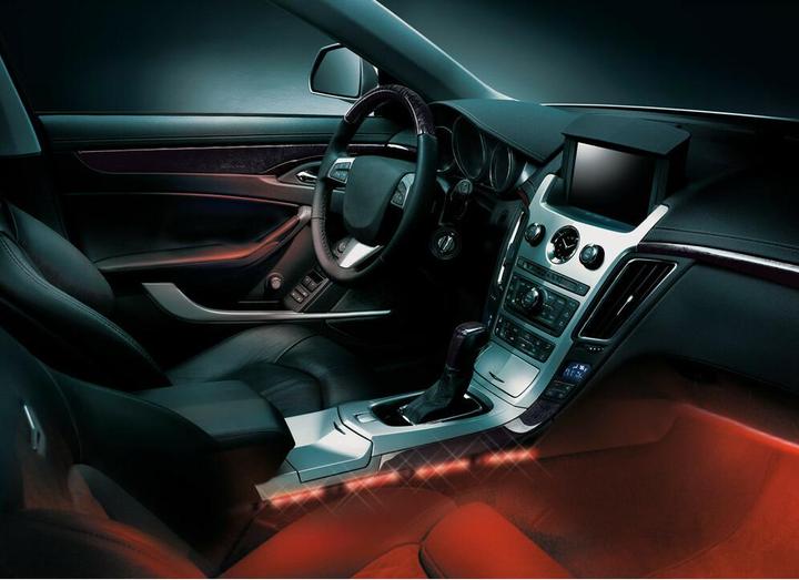 Actual product image Lampa Set with 5x3 LED underbody or interior lighting, red
