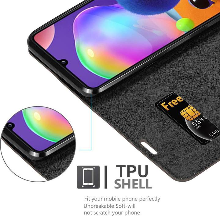 Actual product image Cadorabo Book Invisible Magnet Cover (Samsung Galaxy A31)